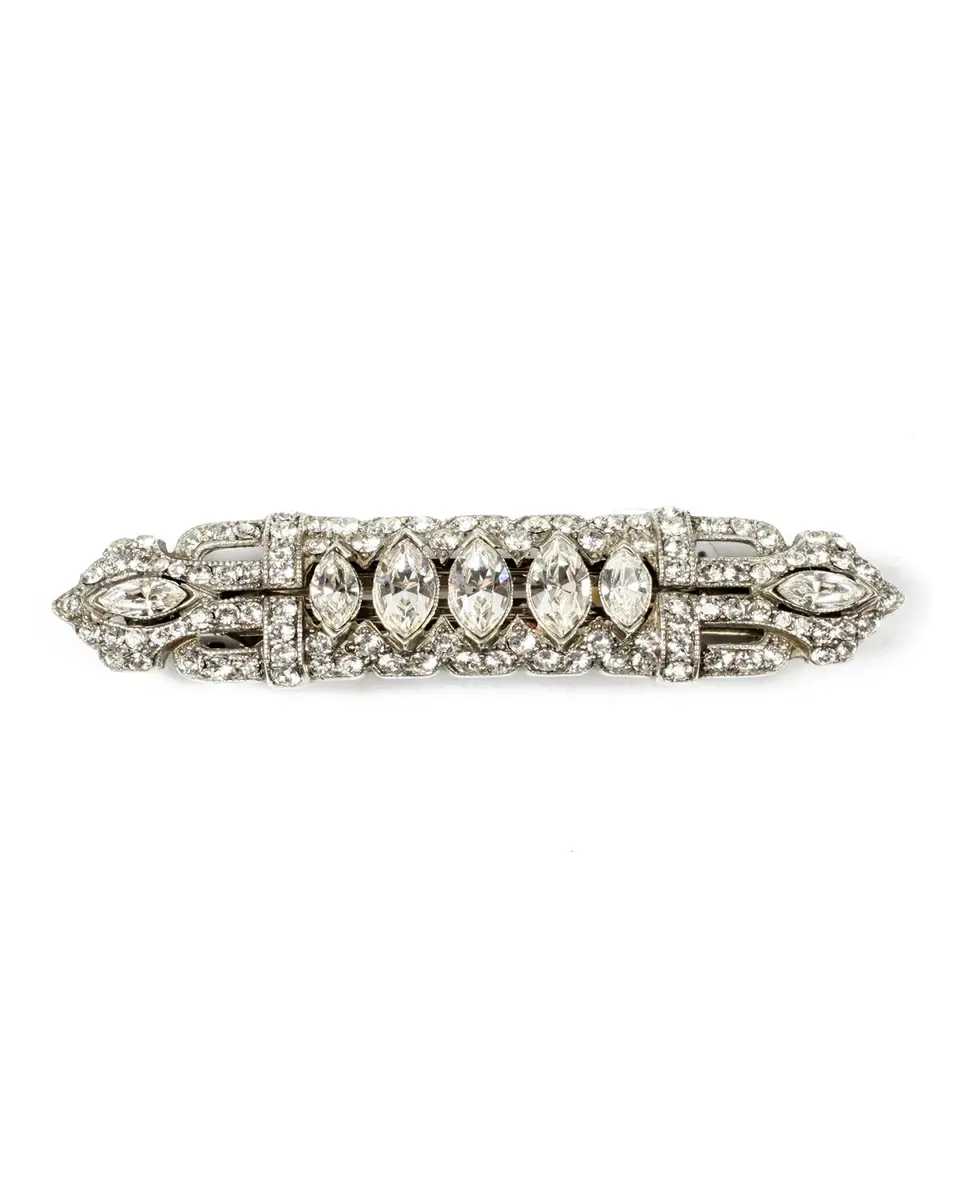 ben-amun Thin Crystal Hair Barrette | Thumbnail 3 ben-amun Thin Crystal Hair Barrette | Thumbnail 3