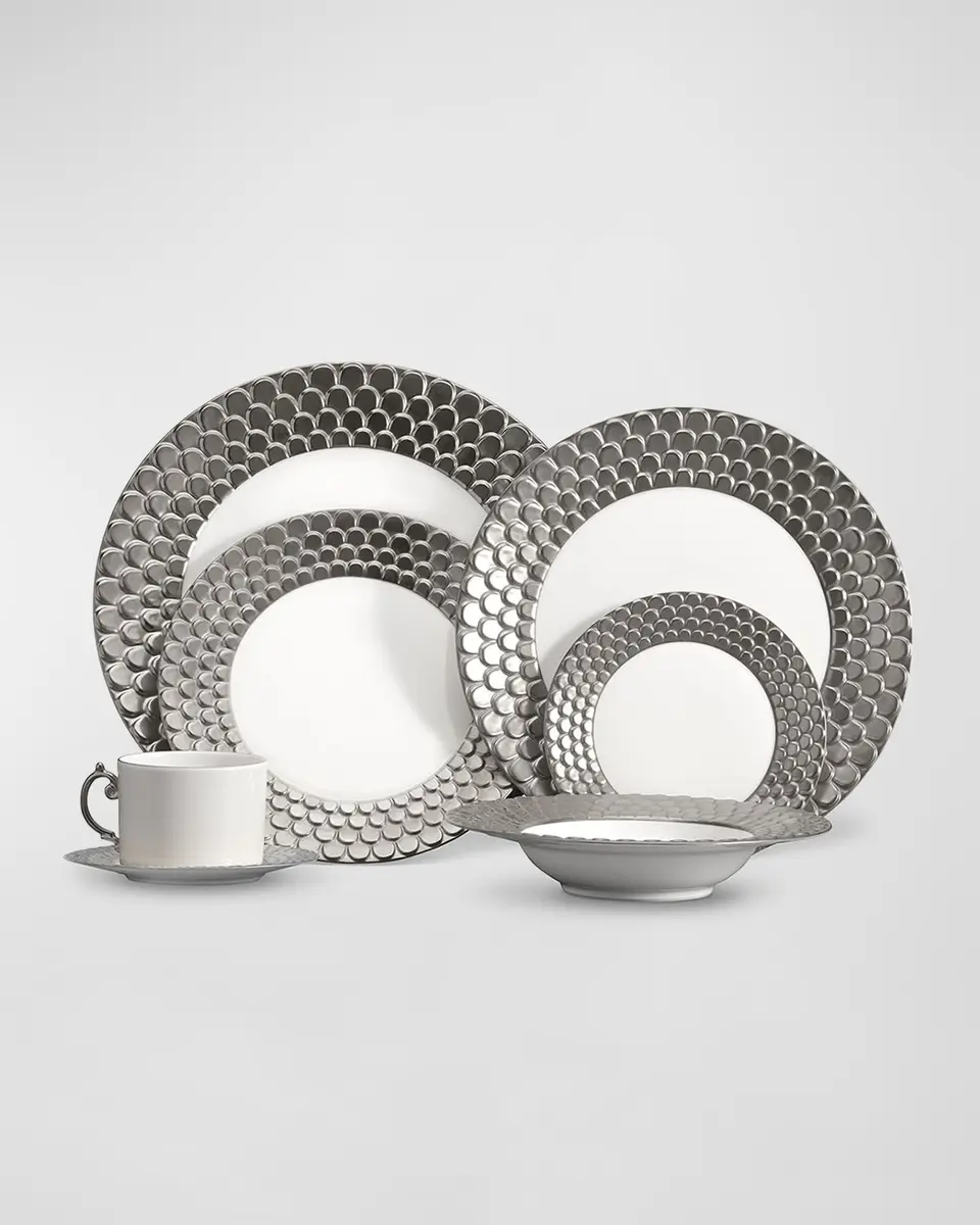 L'Objet Aegean Platinum-Plated Rimmed Serving Bowl | Thumbnail 2 L'Objet Aegean Platinum-Plated Rimmed Serving Bowl | Thumbnail 2