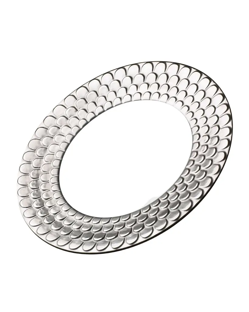 L'Objet Aegean Platinum-Plated Rimmed Serving Bowl | Image 1 L'Objet Aegean Platinum-Plated Rimmed Serving Bowl | Image 1
