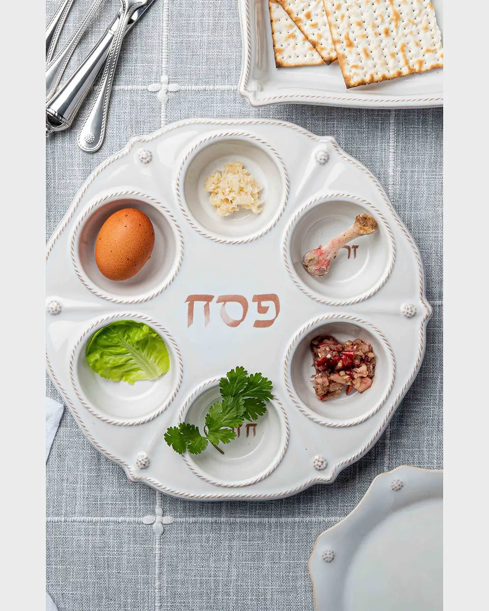 Juliska Berry & Thread Seder Plate - Whitewash | Thumbnail 3 Juliska Berry & Thread Seder Plate - Whitewash | Thumbnail 3