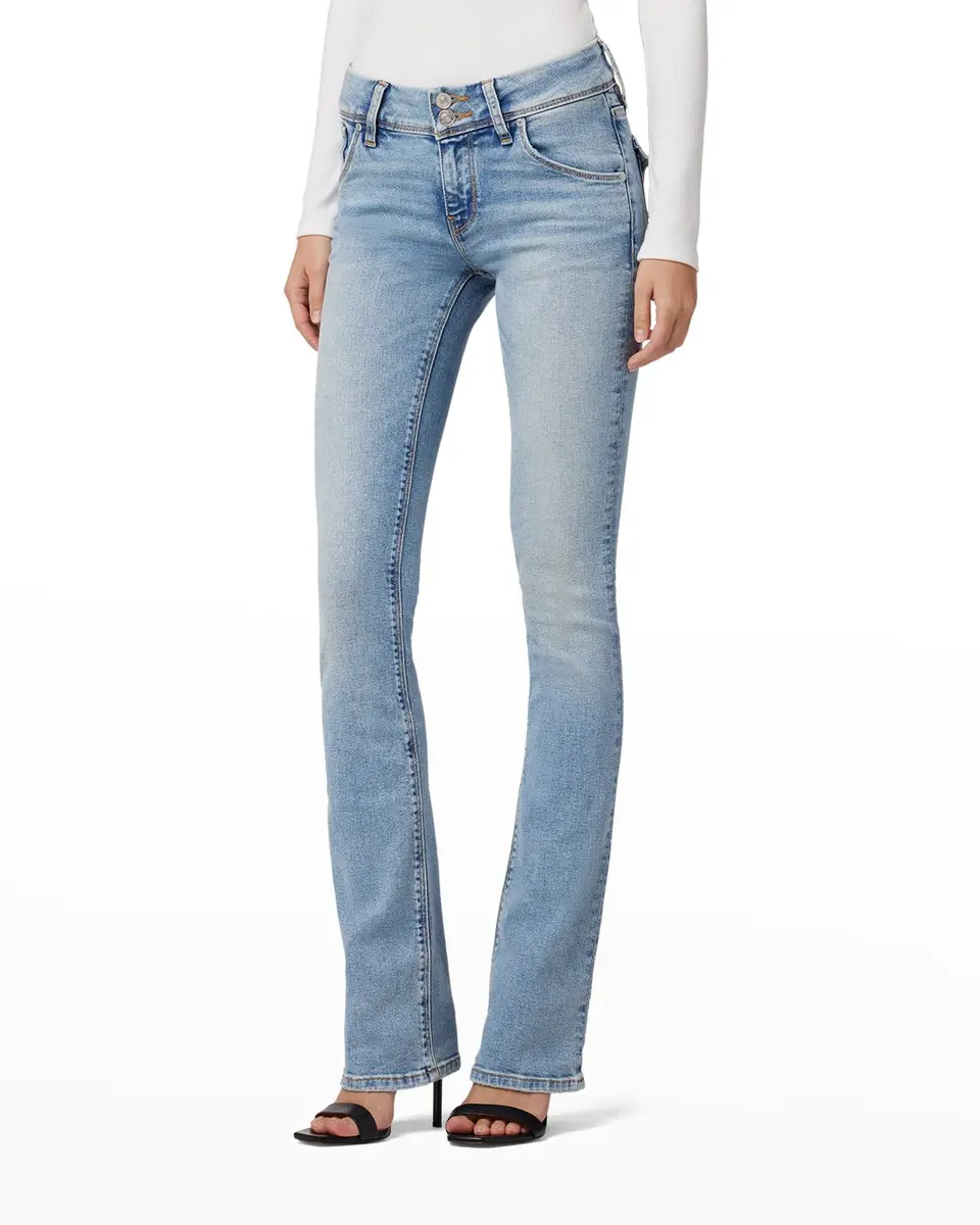 Hudson Beth Mid-Rise Faded Bootcut Jeans | Thumbnail 3