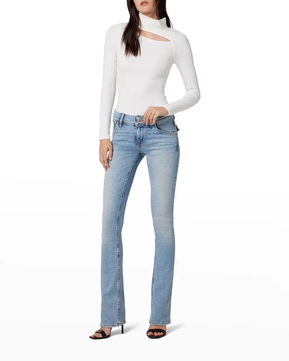 Hudson Beth Mid-Rise Faded Bootcut Jeans | Image 1 Hudson Beth Mid-Rise Faded Bootcut Jeans | Image 1