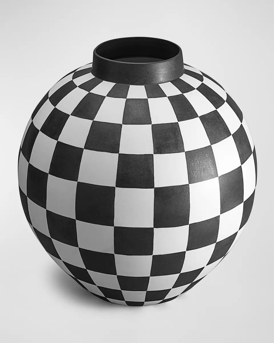 L'Objet Damier Vase, 16" | Thumbnail 2 L'Objet Damier Vase, 16" | Thumbnail 2