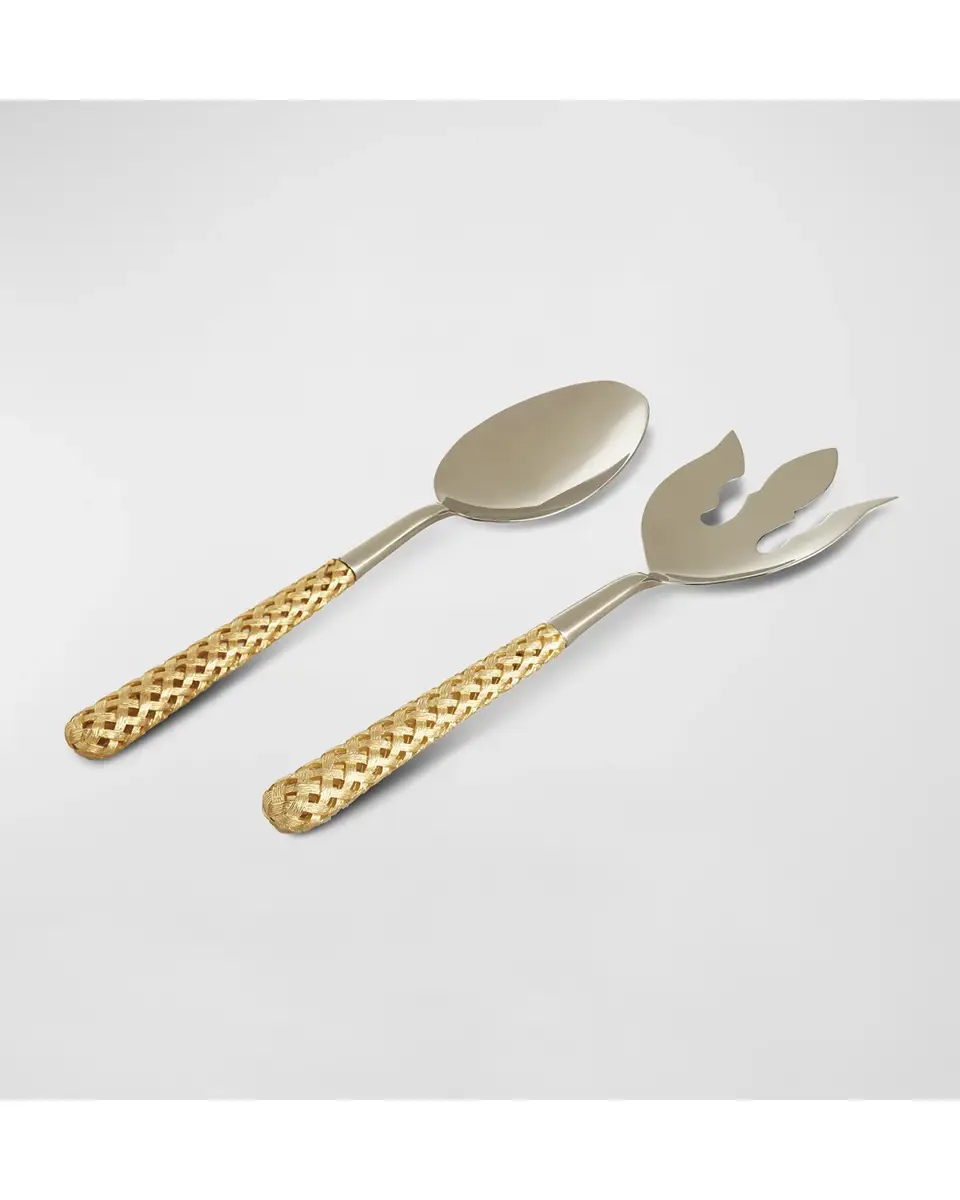L'Objet Braid 2-Piece 24K Gold-Plated Serving Set | Thumbnail 3