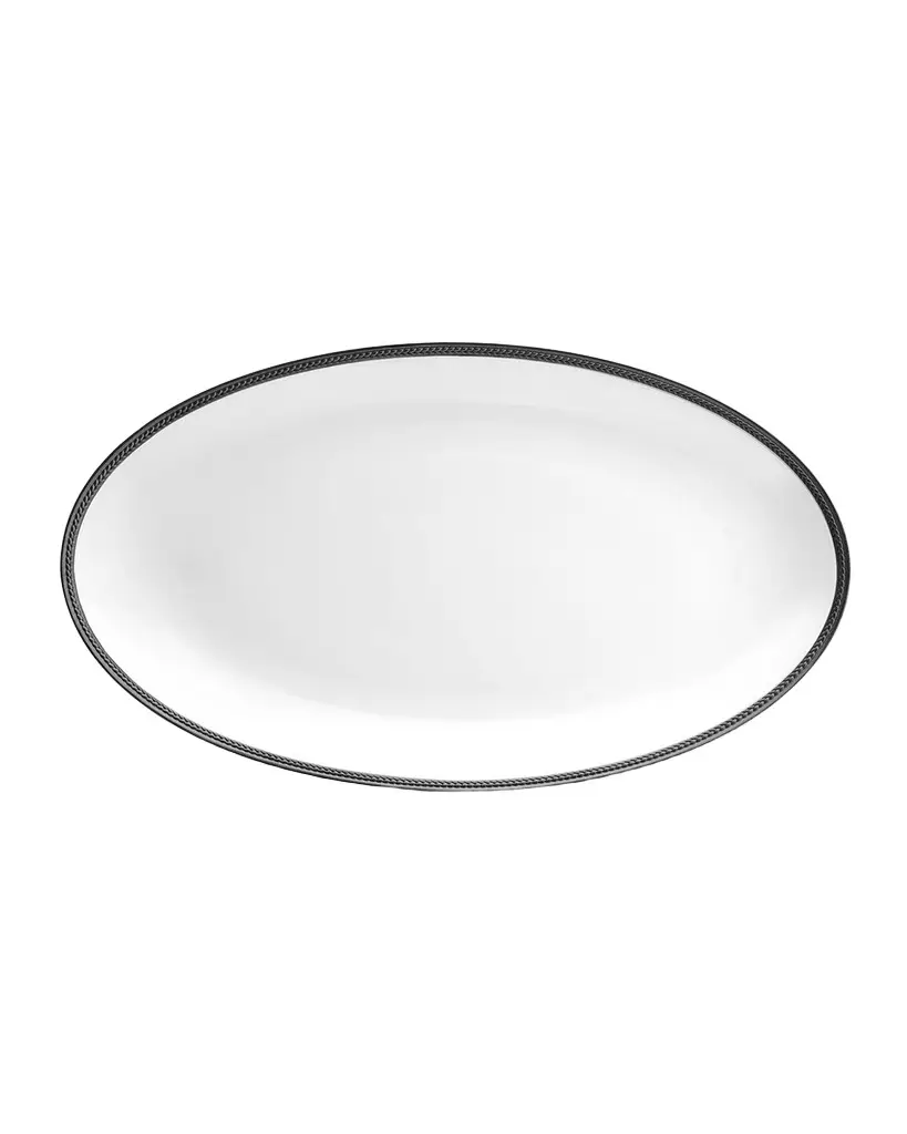 L'Objet Soie Tressee Large Oval Platter, 21"