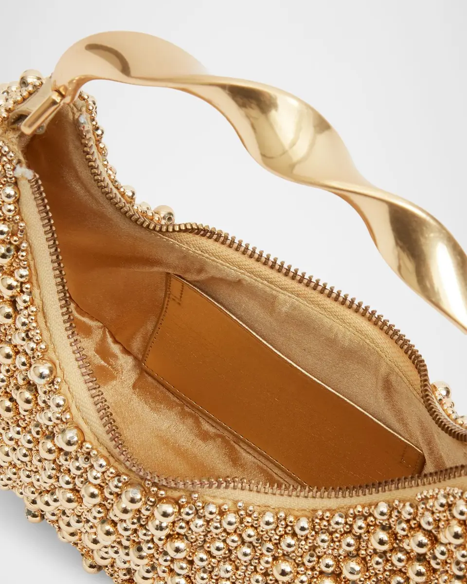 Simkhai Evelyn Crescent Beaded Top-Handle Bag | Thumbnail 4 Simkhai Evelyn Crescent Beaded Top-Handle Bag | Thumbnail 4