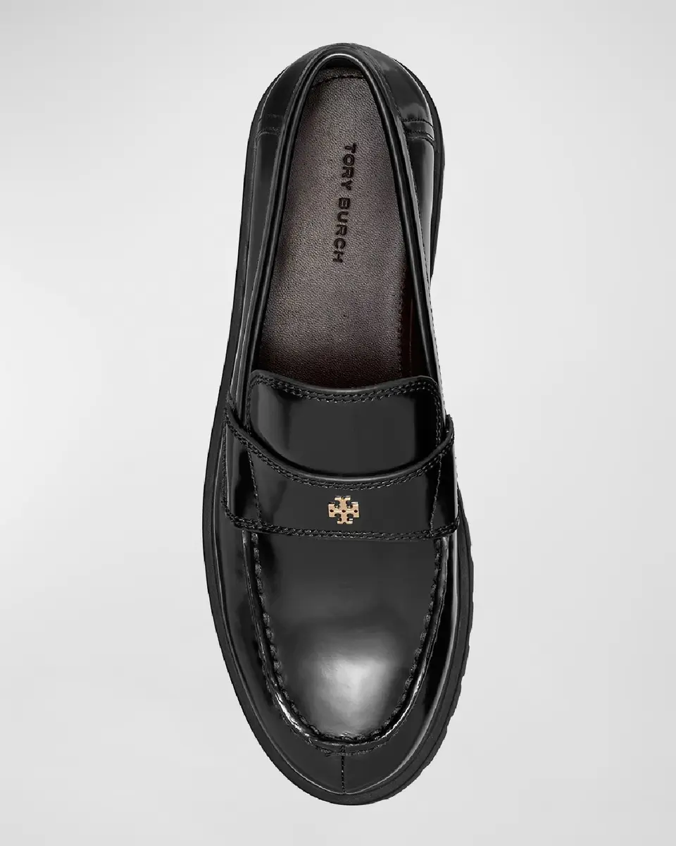 Tory Burch Leather Medallion Lug-Sole Loafers | Thumbnail 3 Tory Burch Leather Medallion Lug-Sole Loafers | Thumbnail 3