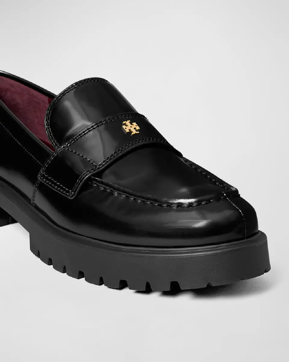 Tory Burch Leather Medallion Lug-Sole Loafers | Thumbnail 4 Tory Burch Leather Medallion Lug-Sole Loafers | Thumbnail 4