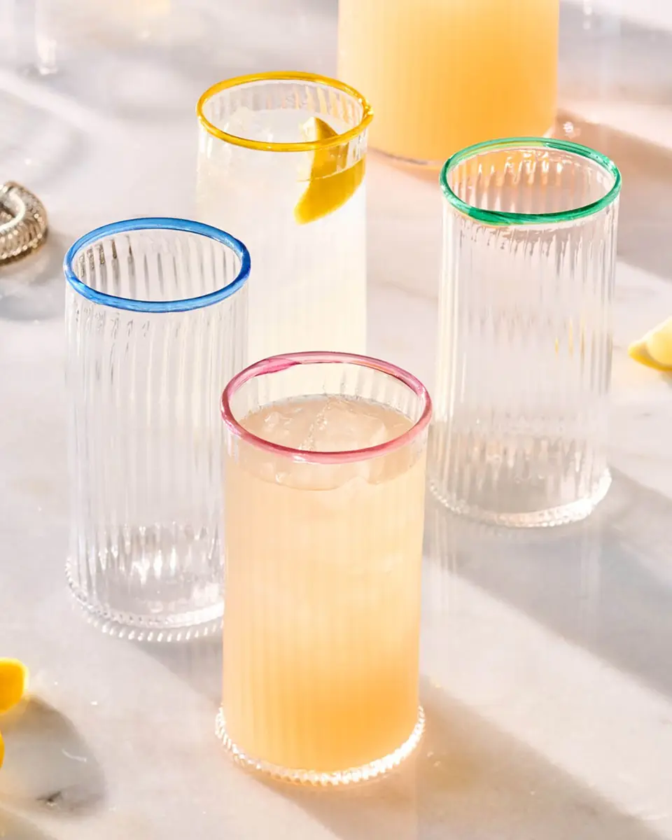 Juliska Nell Assorted 14 oz. Highball Glasses, Set of 4 | Thumbnail 4 Juliska Nell Assorted 14 oz. Highball Glasses, Set of 4 | Thumbnail 4