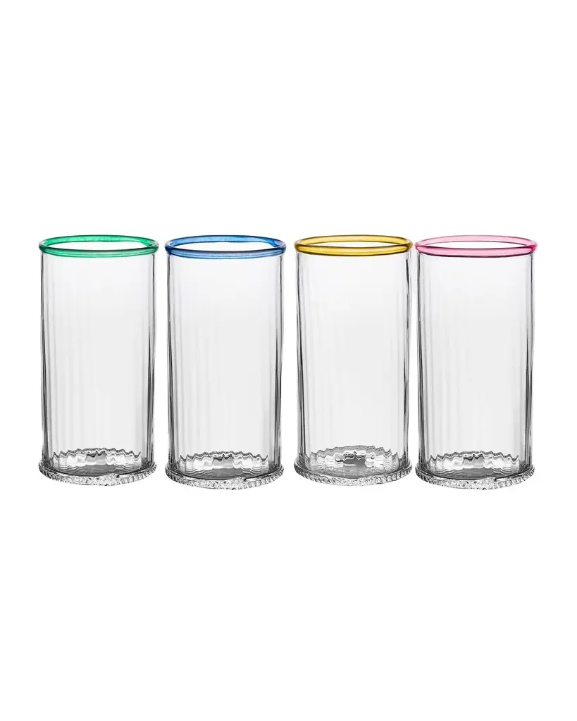 Nell Assorted 14 oz. Highball Glasses, Set of 4 Nell Assorted 14 oz. Highball Glasses, Set of 4