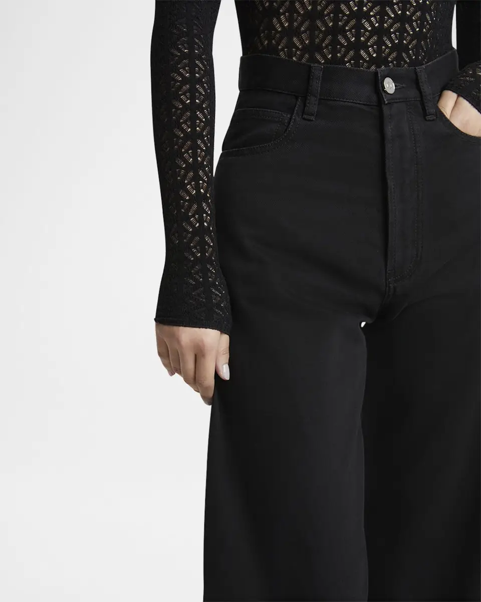 Alaïa Rounded Leg Denim Pants | Thumbnail 5 Alaïa Rounded Leg Denim Pants | Thumbnail 5