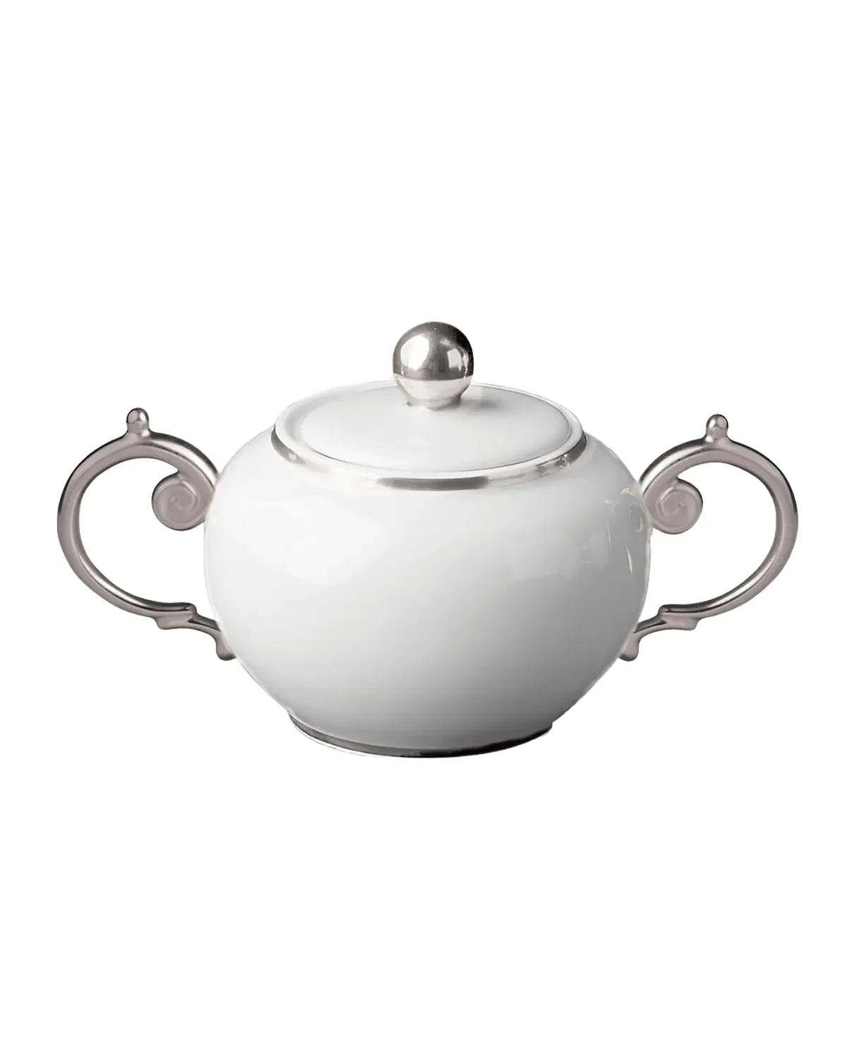 L'Objet Aegean Platinum-Trim Sugar Bowl, 11 oz.