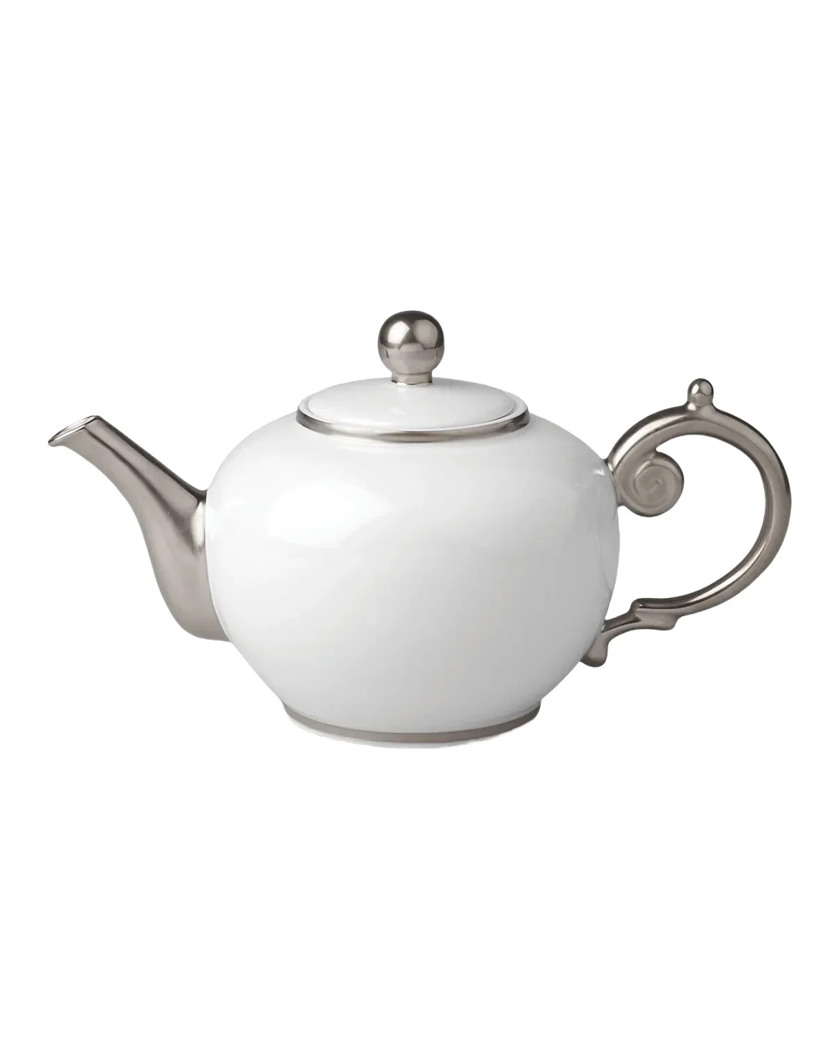 L'Objet Aegean Platinum Teapot, 45 oz.