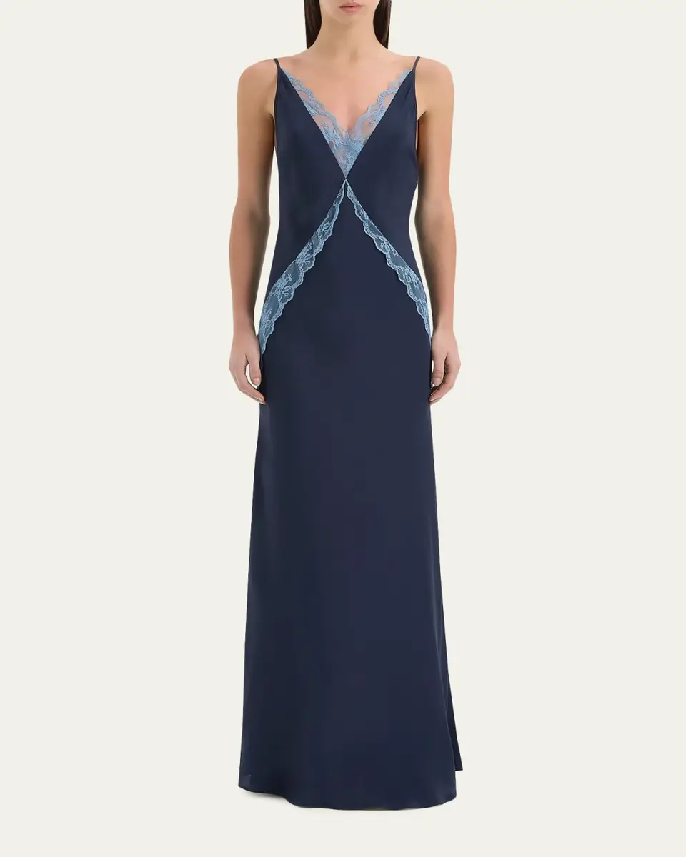 SIR. Elsie Lace V-Neck Gown | Thumbnail 2
