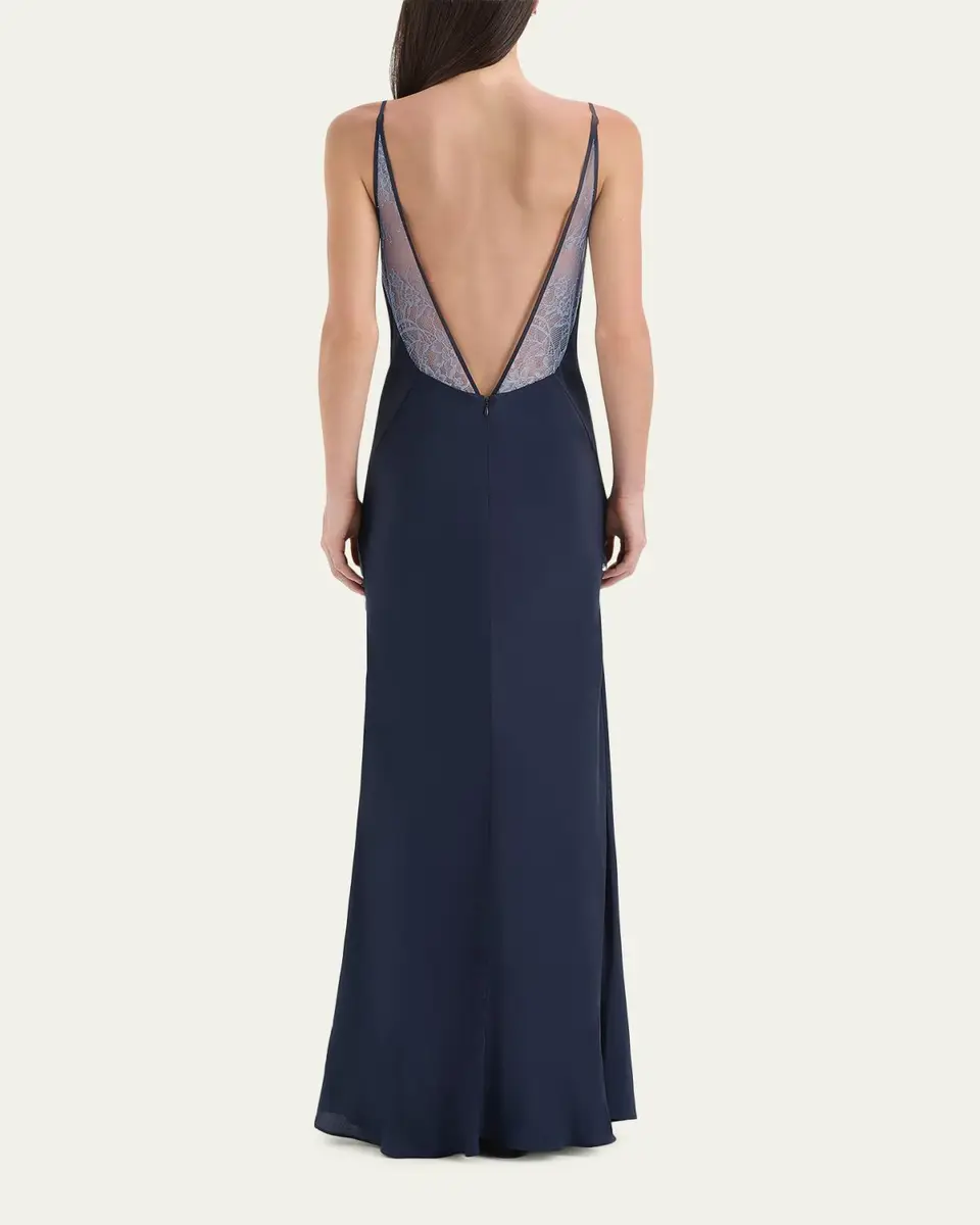 SIR. Elsie Lace V-Neck Gown | Thumbnail 3