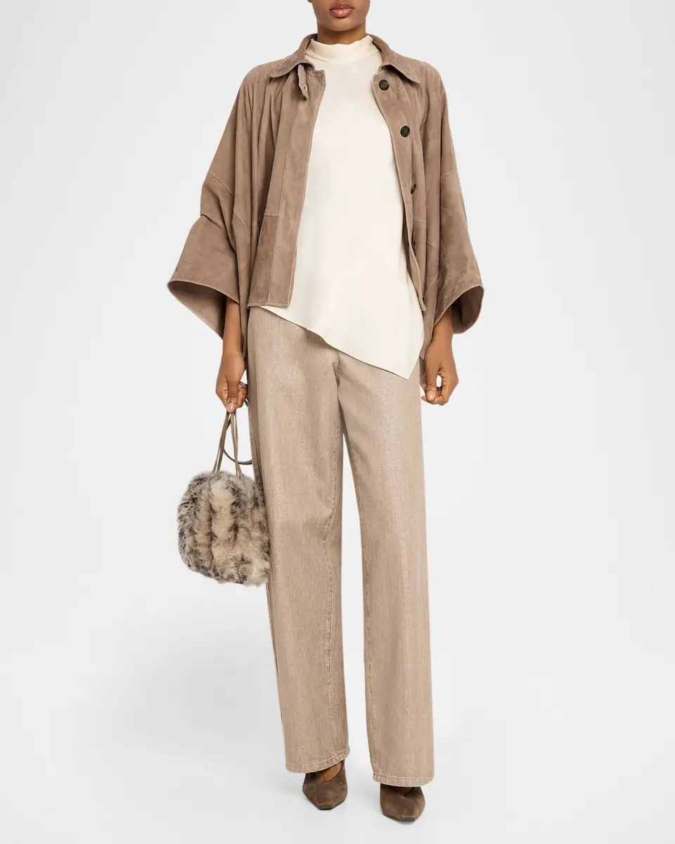 Brunello Cucinelli Shimmer Denim Pants | Thumbnail 2 Brunello Cucinelli Shimmer Denim Pants | Thumbnail 2