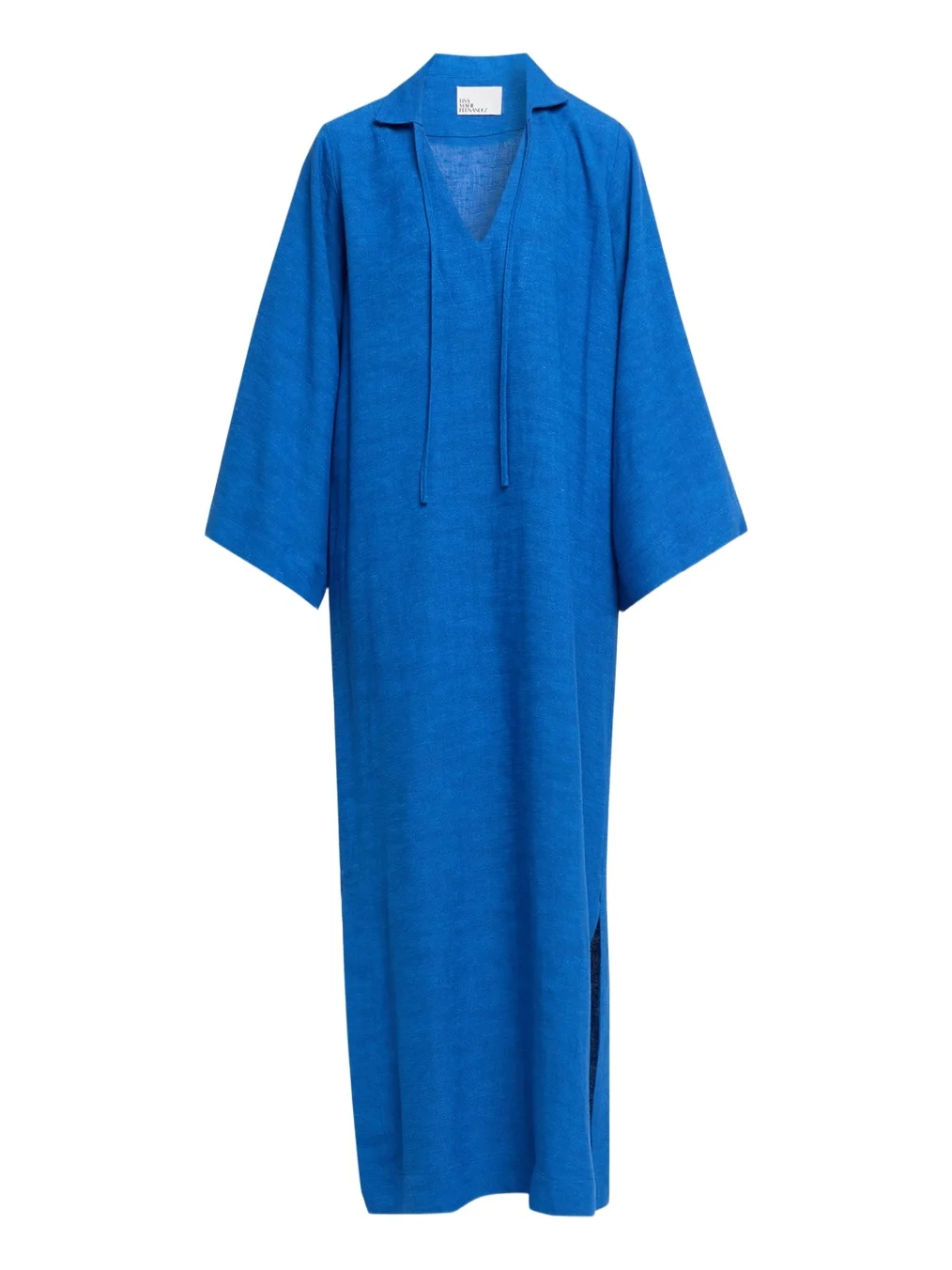 Lisa Marie Fernandez Linen-Blend Tunic Caftan Coverup