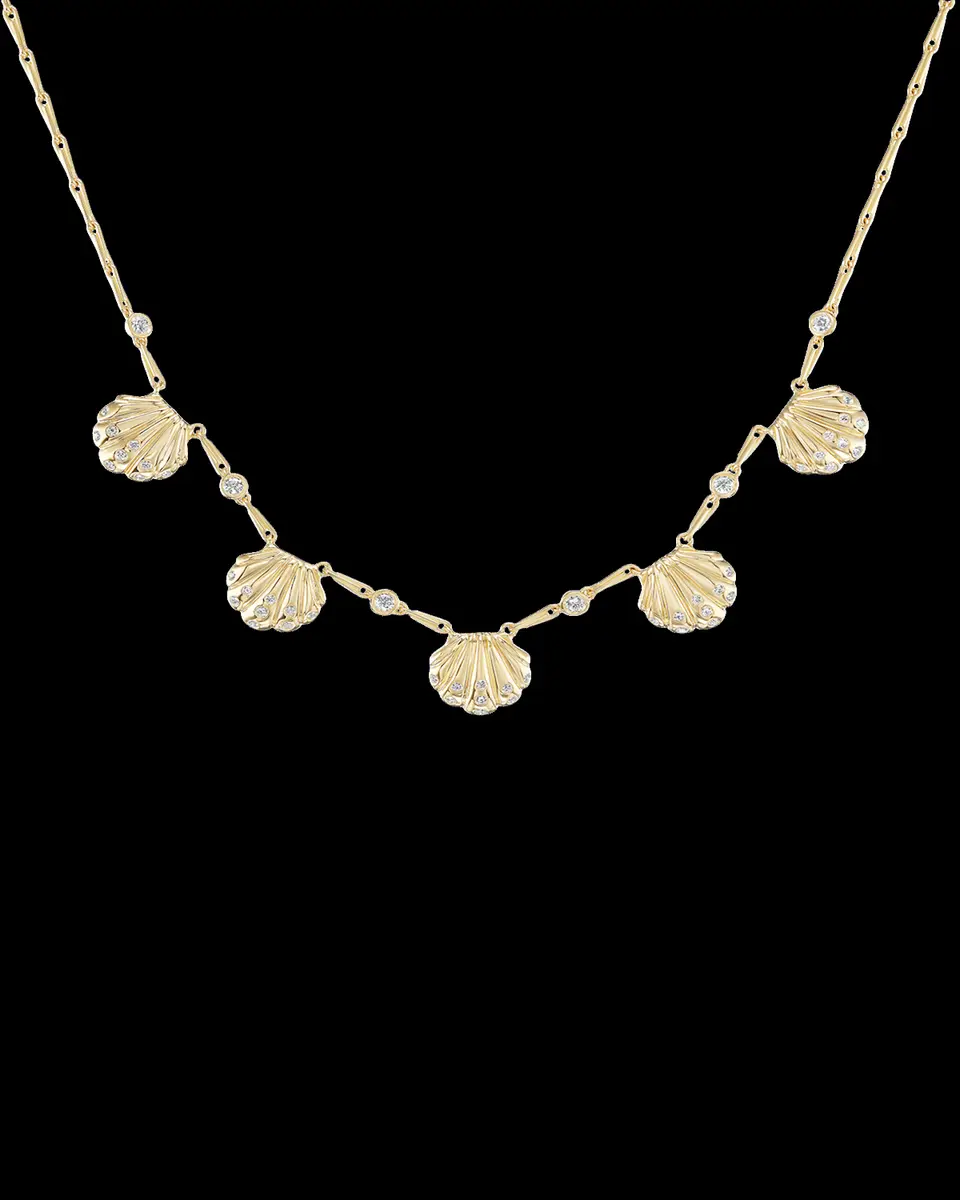 Brent Neale She Sells 5 Shells Necklace with Diamonds | Thumbnail 2 Brent Neale She Sells 5 Shells Necklace with Diamonds | Thumbnail 2