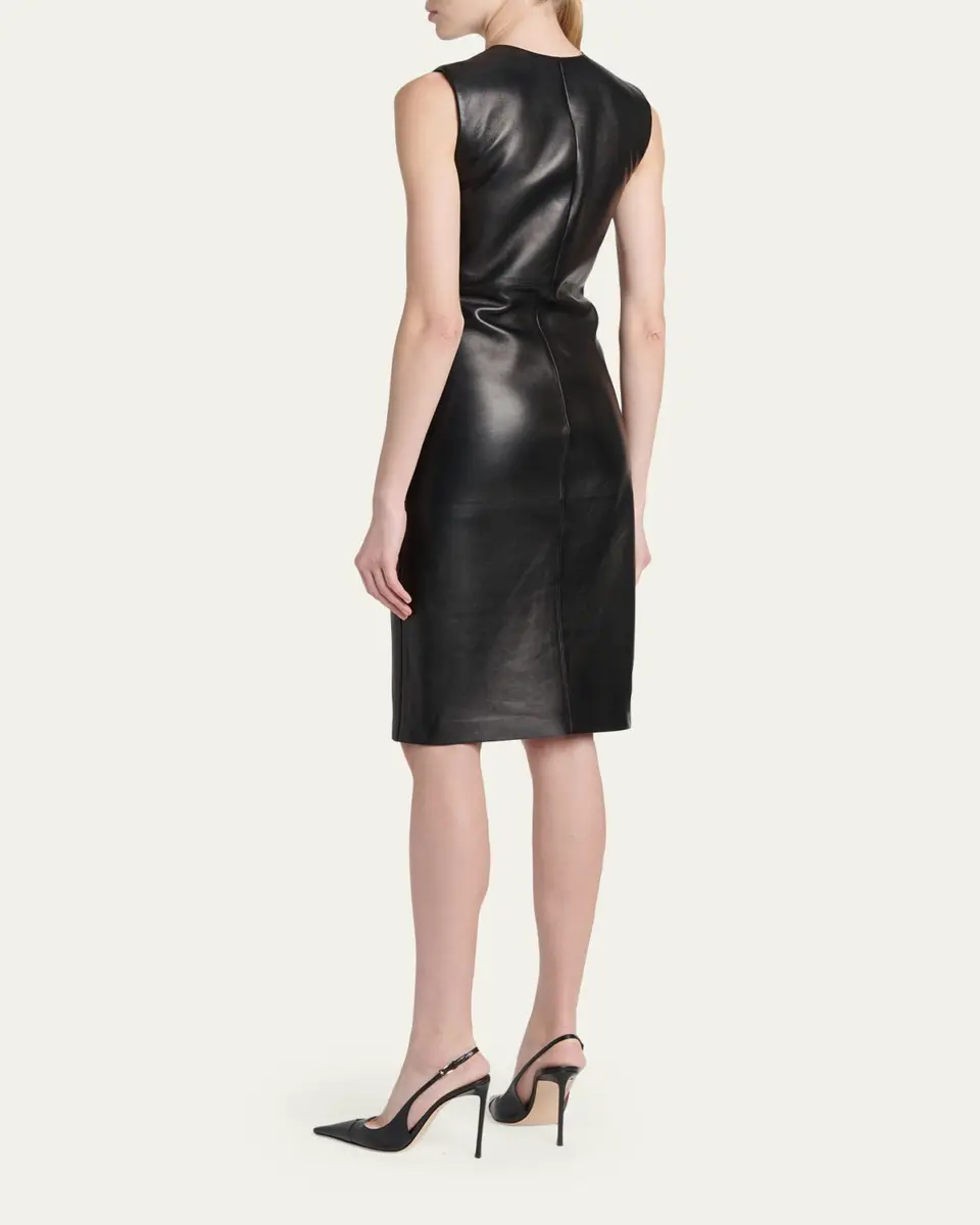 Tom Ford Lamb Leather Midi Dress | Thumbnail 3