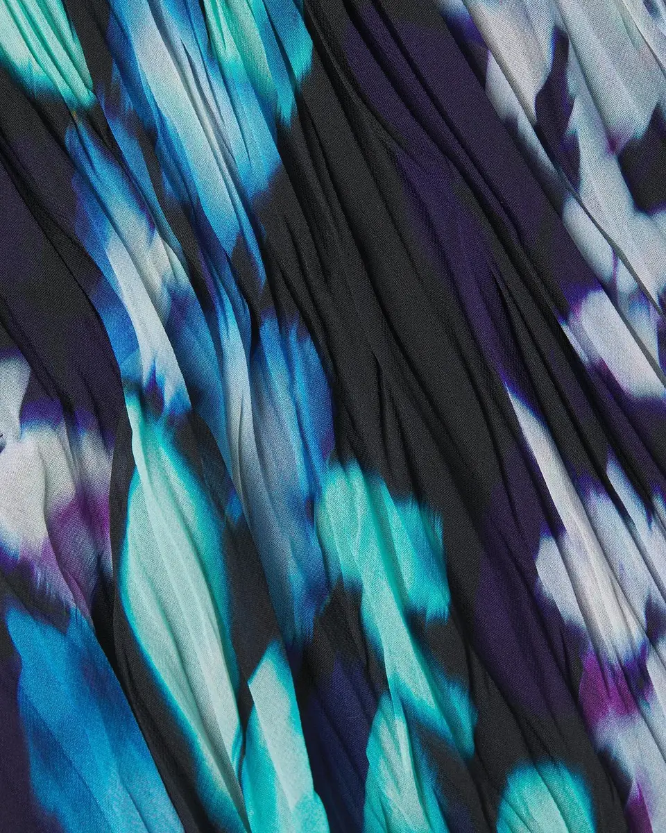 Ungaro Rosemary Floral Ruched One-Shoulder Midi Dress | Thumbnail 5