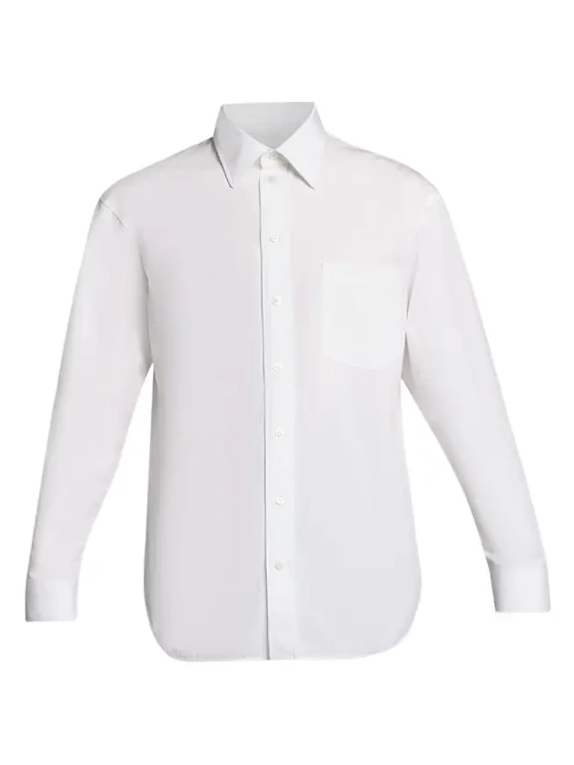 Balenciaga Men's Cotton Poplin Point-Collar Sport Shirt