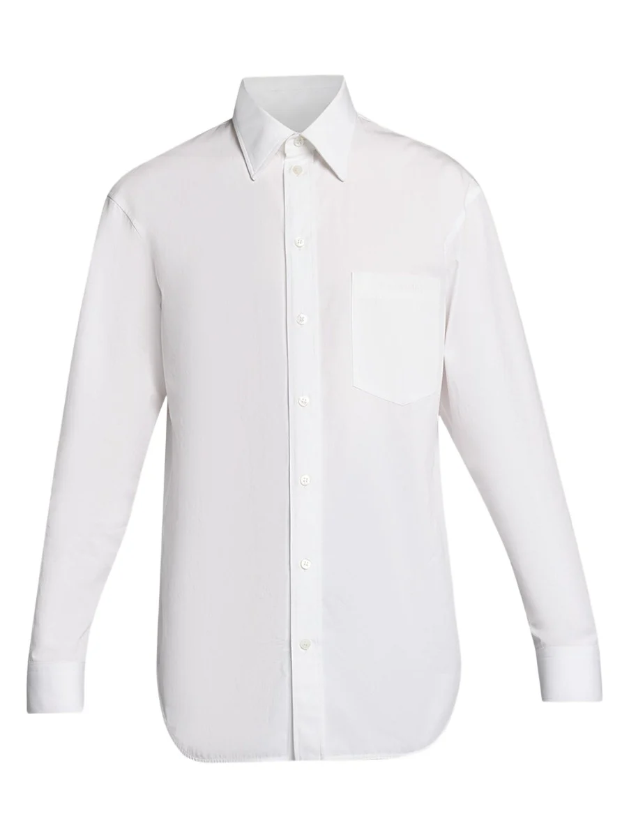 Men's Cotton Poplin Point-Collar Sport Shirt Men's Cotton Poplin Point-Collar Sport Shirt