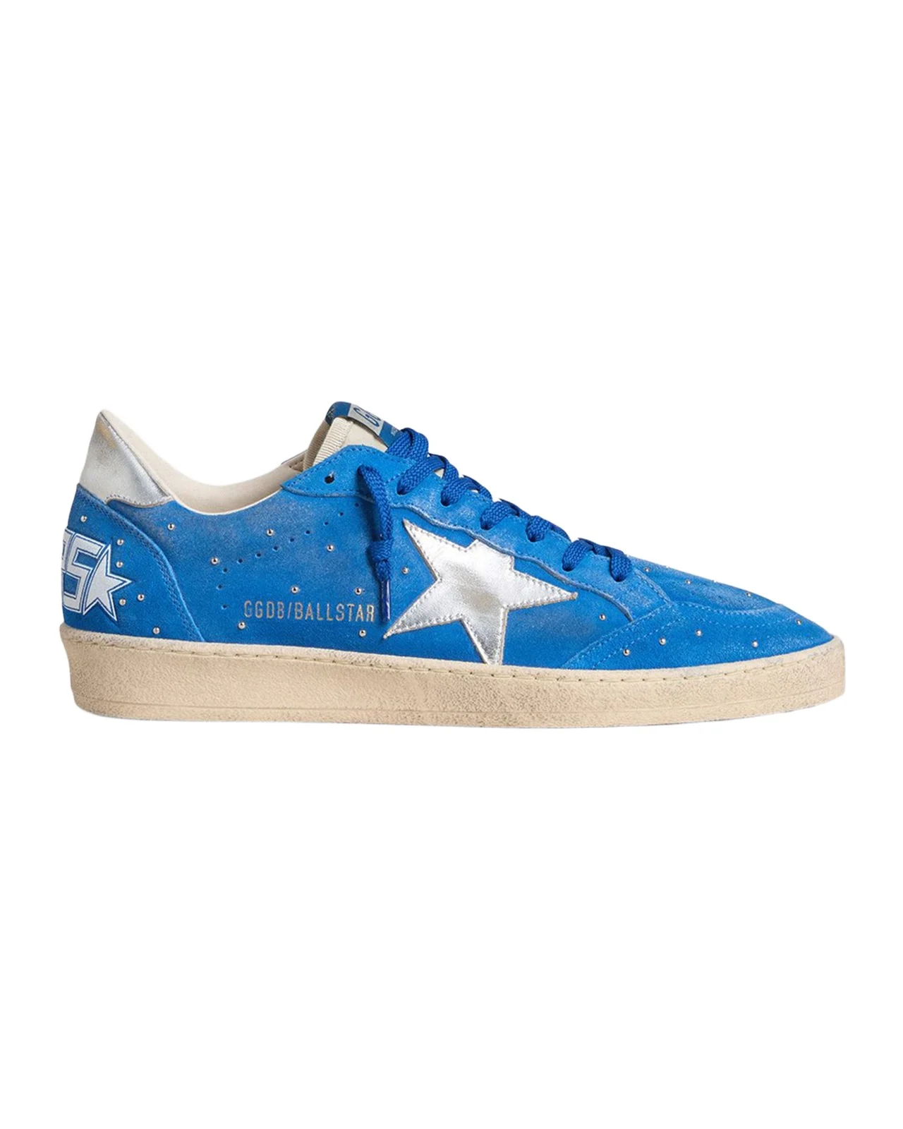 Golden Goose Men's Ball Star Studded Suede Low-Top Sneakers