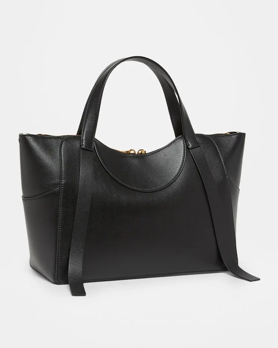 Givenchy Facet Small Chain-Embellished Leather Top-Handle Bag | Thumbnail 3 Givenchy Facet Small Chain-Embellished Leather Top-Handle Bag | Thumbnail 3