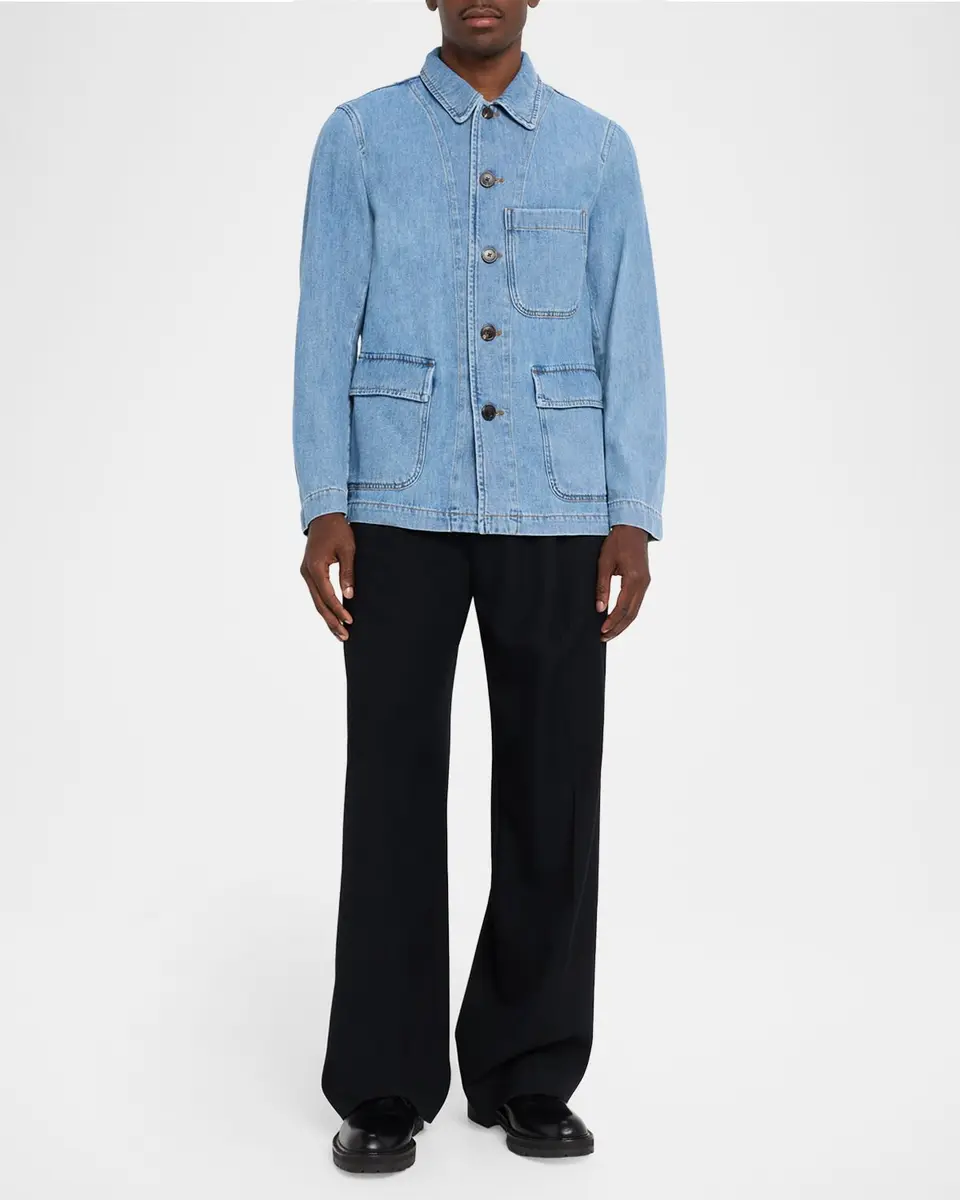 Dries Van Noten Men's Braxton Denim Overshirt | Thumbnail 2