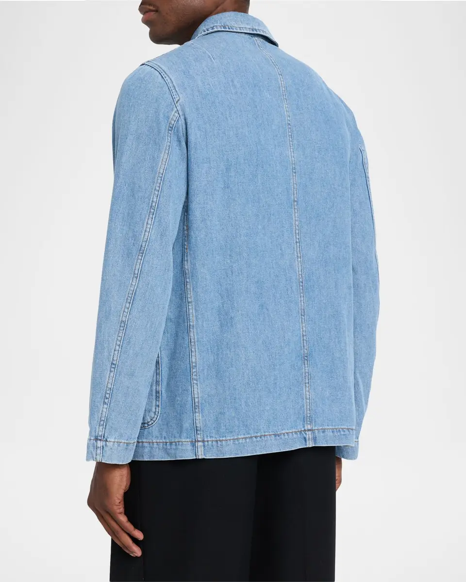 Dries Van Noten Men's Braxton Denim Overshirt | Thumbnail 3
