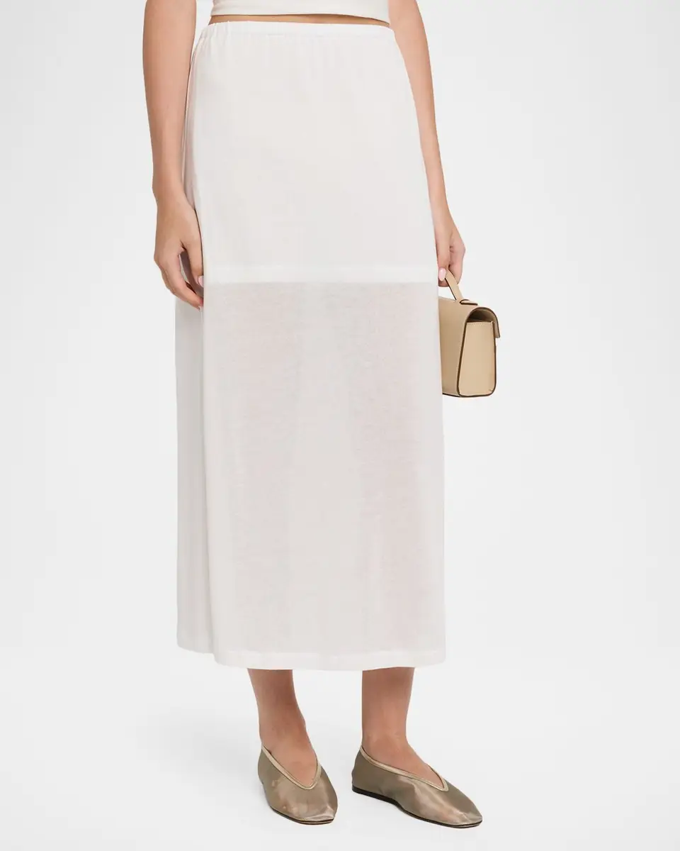 Akyn Studio Ada Sheer Jersey Midi Skirt | Thumbnail 4 Akyn Studio Ada Sheer Jersey Midi Skirt | Thumbnail 4