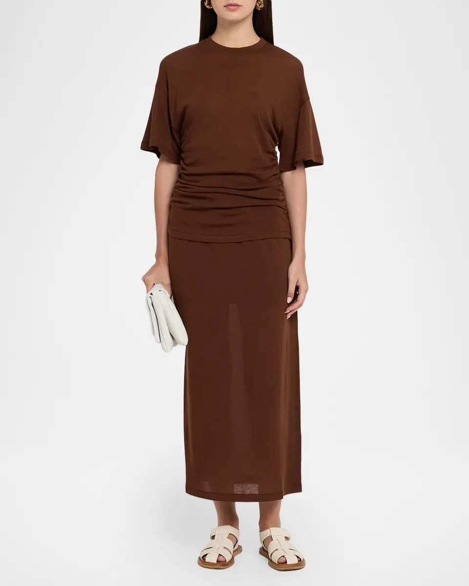 Akyn Studio Ada Sheer Jersey Midi Skirt | Thumbnail 2 Akyn Studio Ada Sheer Jersey Midi Skirt | Thumbnail 2