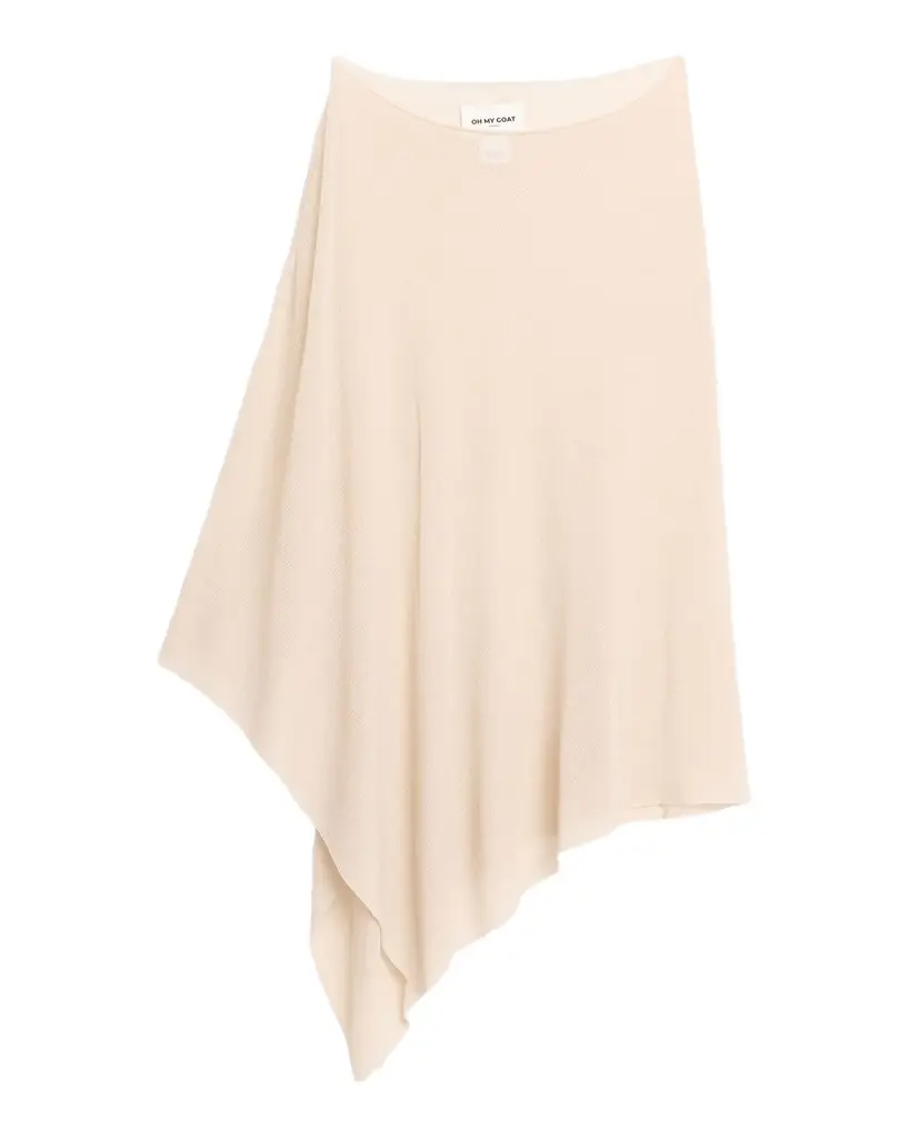 Oh My Goat Asymmetric Feather Cashmere Poncho | Image 1 Oh My Goat Asymmetric Feather Cashmere Poncho | Image 1