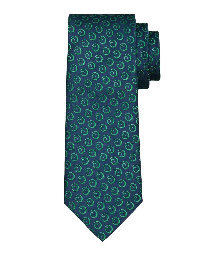 Charvet Men's Swirl Pattern Jacquard Silk Tie | Image 1 Charvet Men's Swirl Pattern Jacquard Silk Tie | Image 1