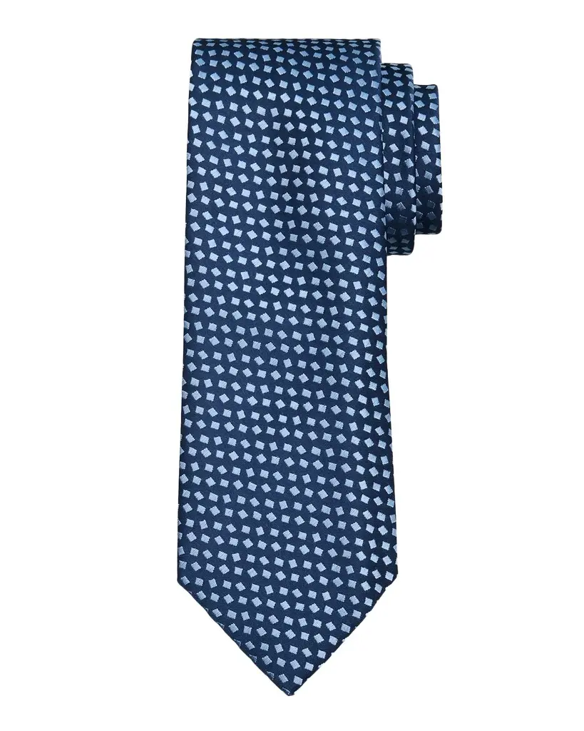 Charvet Men's Micro Diamond Jacquard Silk Tie | Image 1 Charvet Men's Micro Diamond Jacquard Silk Tie | Image 1