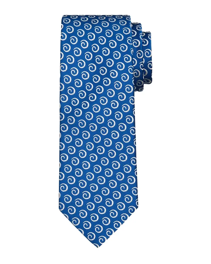 Charvet Men's Swirl Pattern Jacquard Silk Tie | Image 1 Charvet Men's Swirl Pattern Jacquard Silk Tie | Image 1