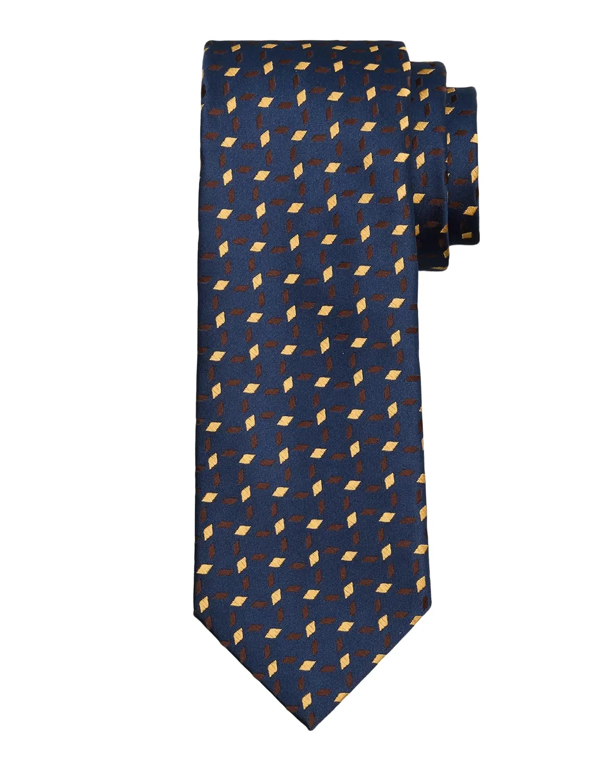 Men's Diamond Crisscross Jacquard Silk Tie