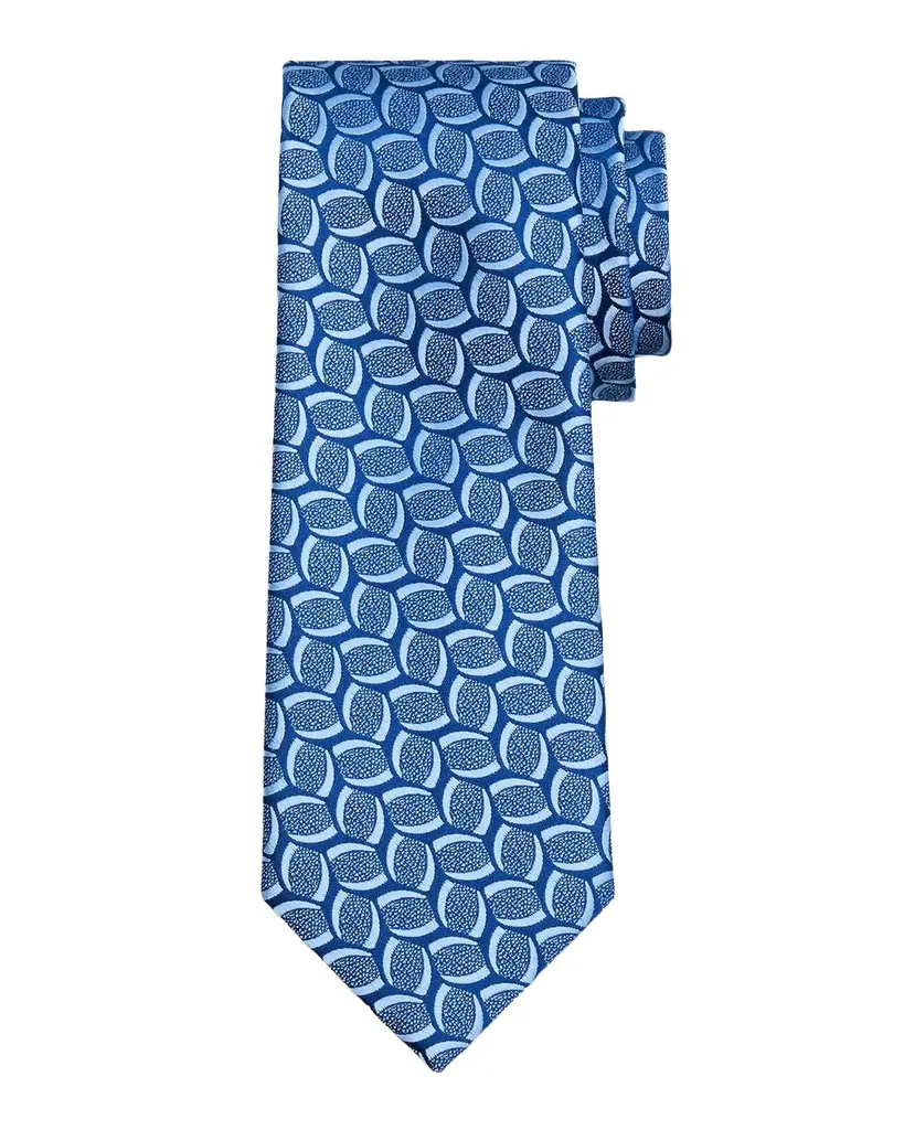 Charvet Men's Geometric Jacquard Silk Tie | Image 1 Charvet Men's Geometric Jacquard Silk Tie | Image 1