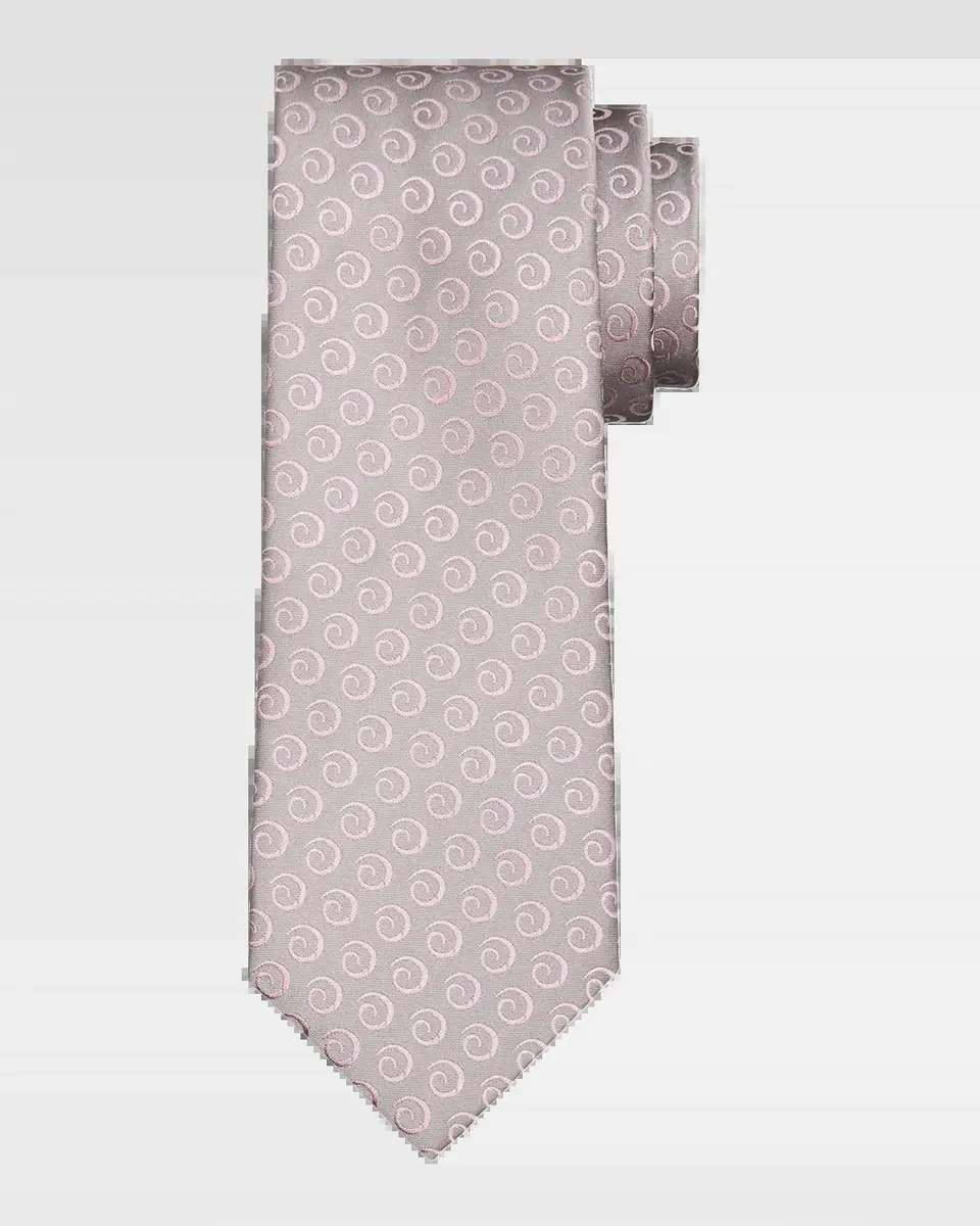 Charvet Men's Swirl Pattern Jacquard Silk Tie | Thumbnail 2 Charvet Men's Swirl Pattern Jacquard Silk Tie | Thumbnail 2