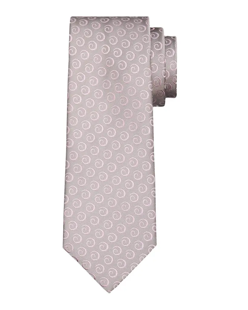 Charvet Men's Swirl Pattern Jacquard Silk Tie | Image 1 Charvet Men's Swirl Pattern Jacquard Silk Tie | Image 1