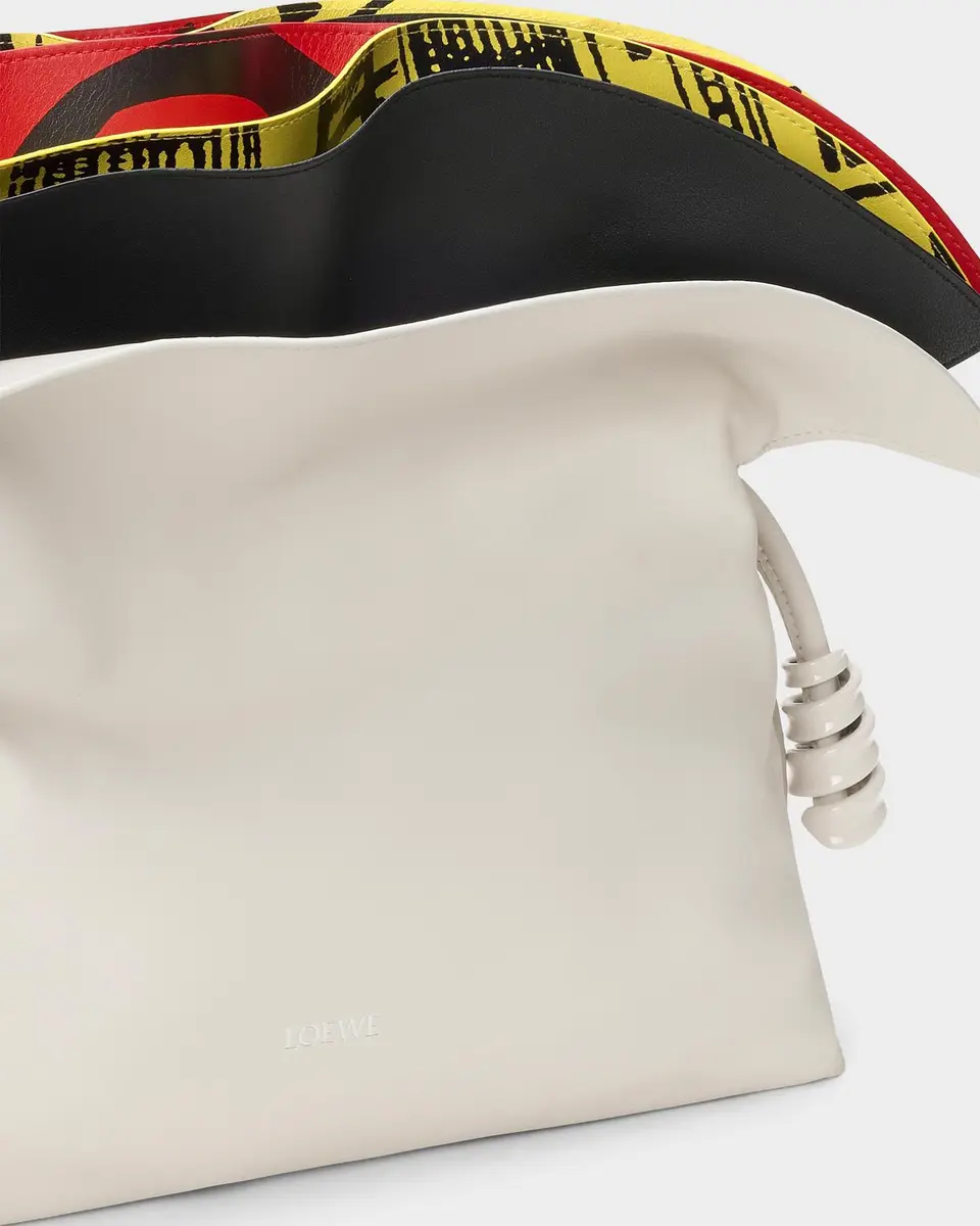Loewe Millefeuille Flamenco Medium Leather Clutch | Thumbnail 4