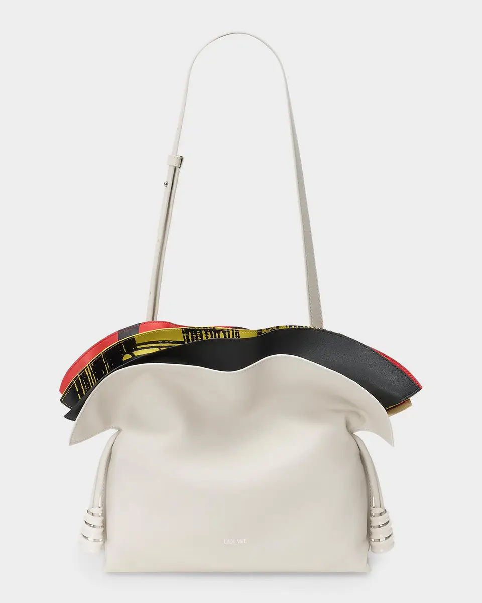 Loewe Millefeuille Flamenco Medium Leather Clutch | Thumbnail 8