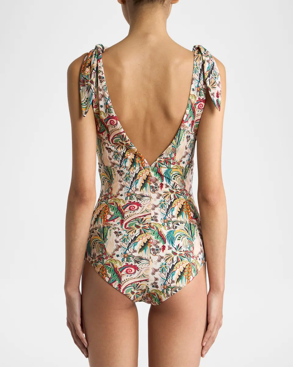 Etro Paisley One-Piece Swimsuit | Thumbnail 3 Etro Paisley One-Piece Swimsuit | Thumbnail 3
