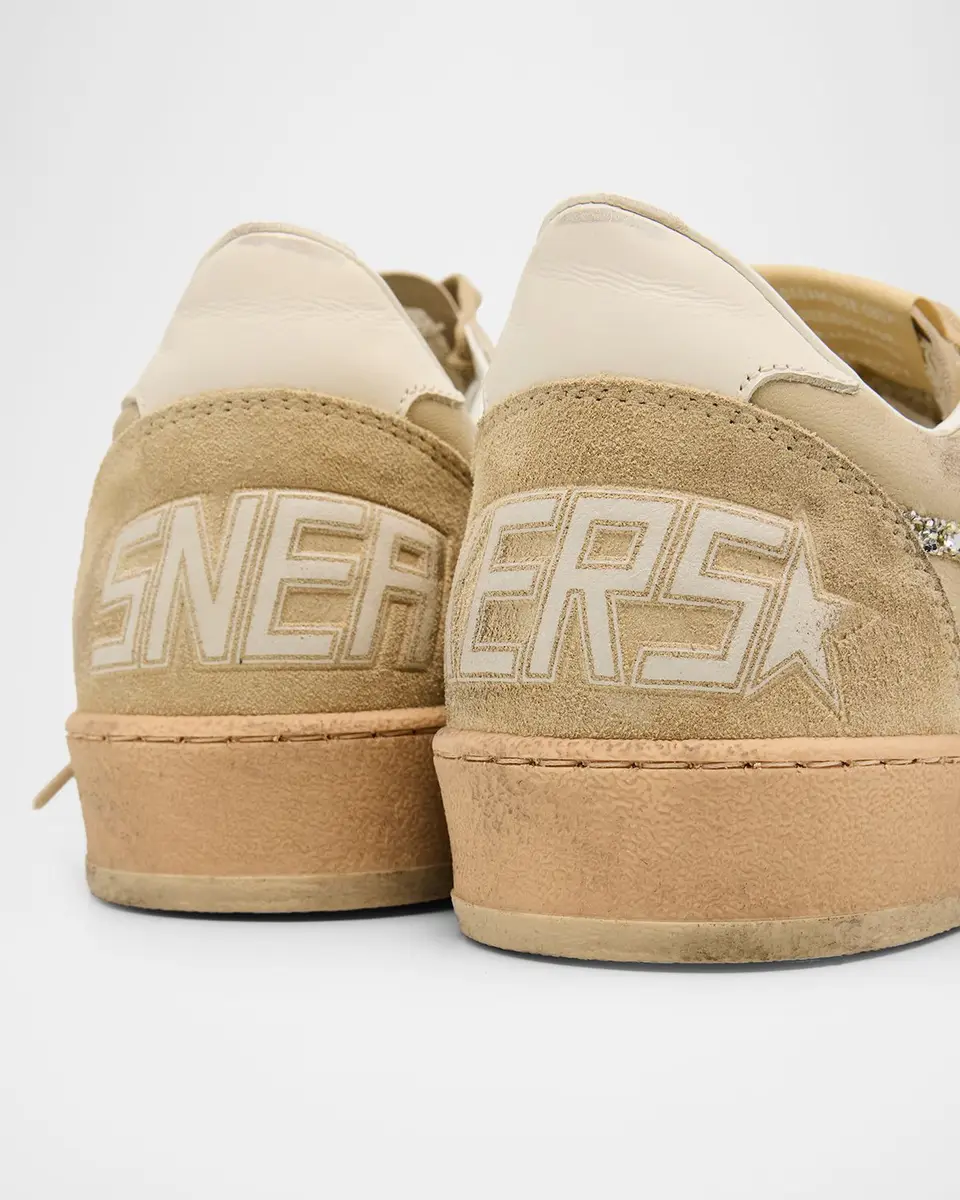 Golden Goose Ball Star Mixed Leather Glitter Low-Top Sneakers | Thumbnail 5 Golden Goose Ball Star Mixed Leather Glitter Low-Top Sneakers | Thumbnail 5