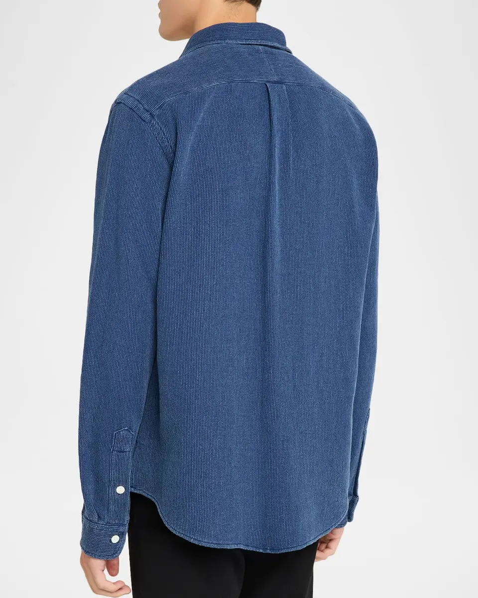 Polo Ralph Lauren Men's Classic Fit Indigo-Dyed Workshirt | Thumbnail 3 Polo Ralph Lauren Men's Classic Fit Indigo-Dyed Workshirt | Thumbnail 3