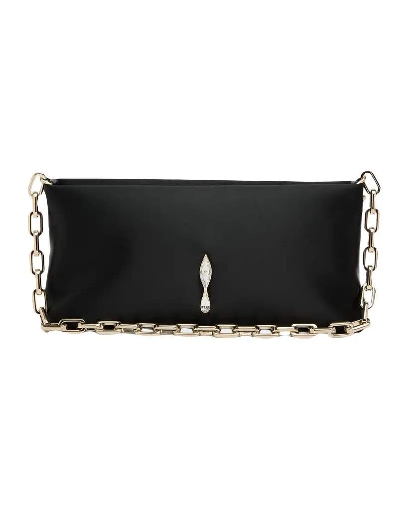Christian Louboutin Maykimay Satin Top-Handle Bag | Image 1 Christian Louboutin Maykimay Satin Top-Handle Bag | Image 1
