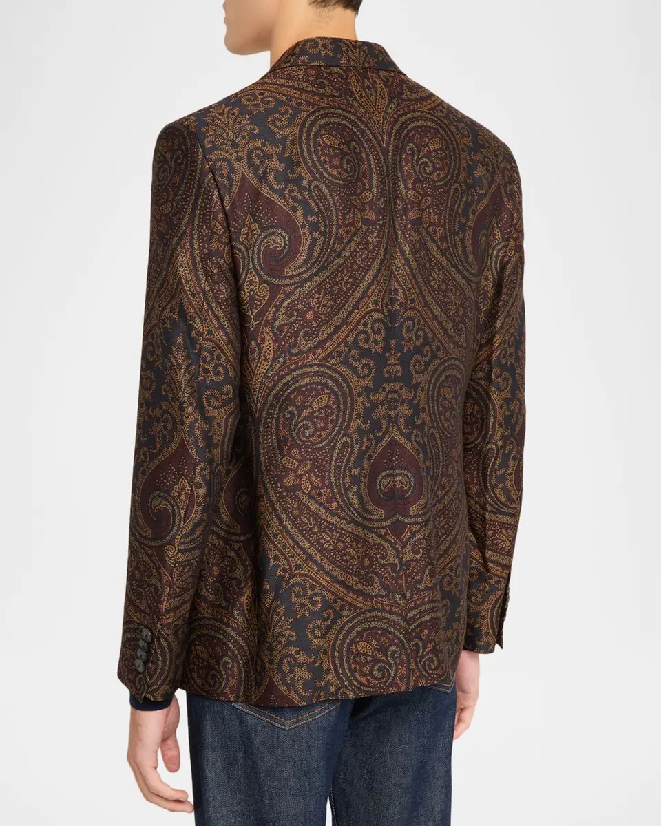 Etro Men's Milano Paisley Jacquard Sport Coat | Thumbnail 3 Etro Men's Milano Paisley Jacquard Sport Coat | Thumbnail 3