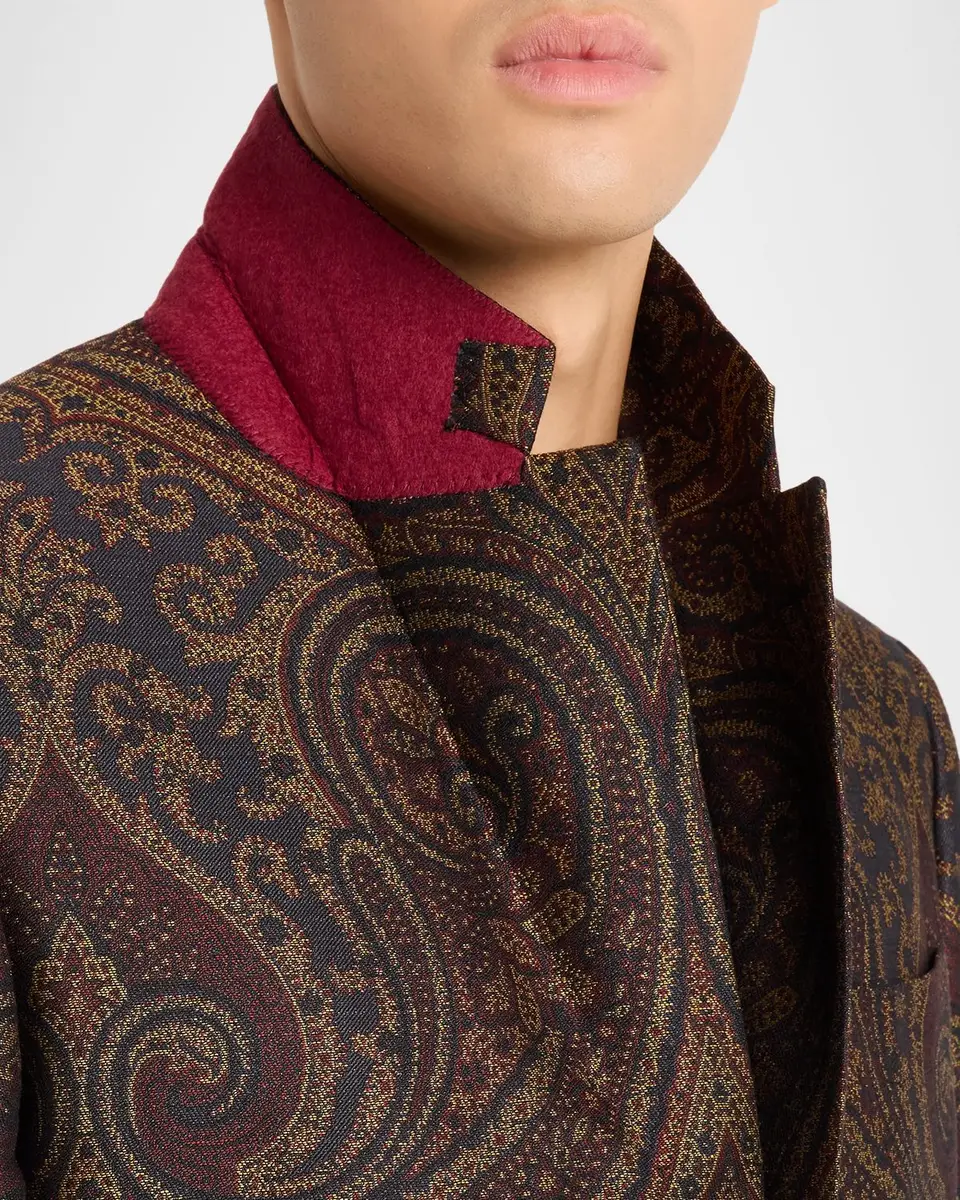 Etro Men's Milano Paisley Jacquard Sport Coat | Thumbnail 7 Etro Men's Milano Paisley Jacquard Sport Coat | Thumbnail 7