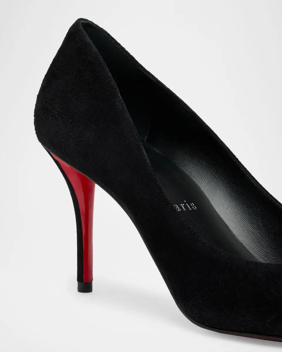 Christian Louboutin 80mm Miss Z Suede Pumps | Thumbnail 3 Christian Louboutin 80mm Miss Z Suede Pumps | Thumbnail 3