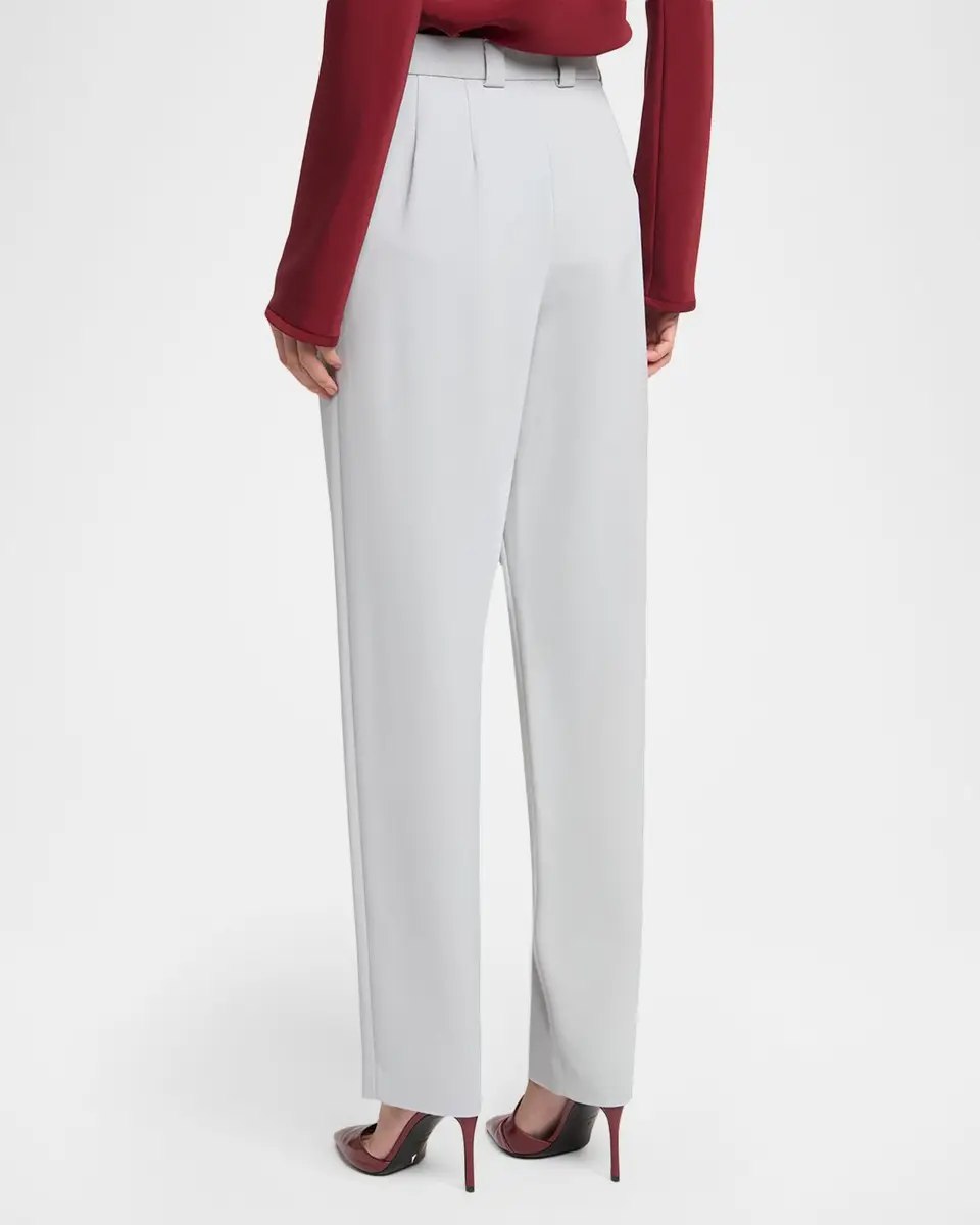 Giorgio Armani Viscose Stretch Straight-Leg Trousers | Thumbnail 3